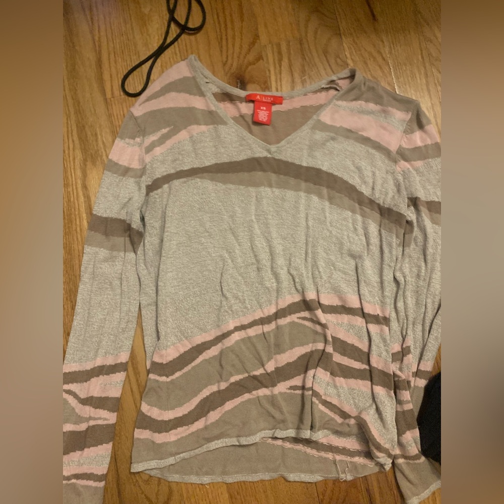 a line by anna klein flattering fitting sweater